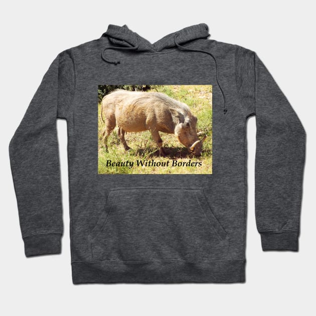 Beauty Without Borders Wart Hog Hoodie by HutzcraftDesigns